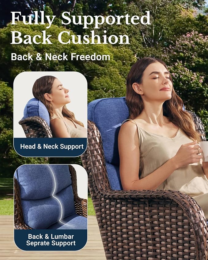 HILLGA Luxury High Back Patio Furniture Set - Image 5
