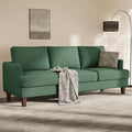 Busaurus Green 3 Seater Mid Century Modern Sofa, Comfy Furniture by BUSAURUS