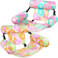 SLOOSH Inflatable Pool Floats Adult, 2 Packs Floating Lounge Chairs, Blow up by Sloosh