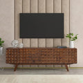NTC Sapa Mid-Century Modern Solid Wood TV Stand 4-Door Media Console by NTC