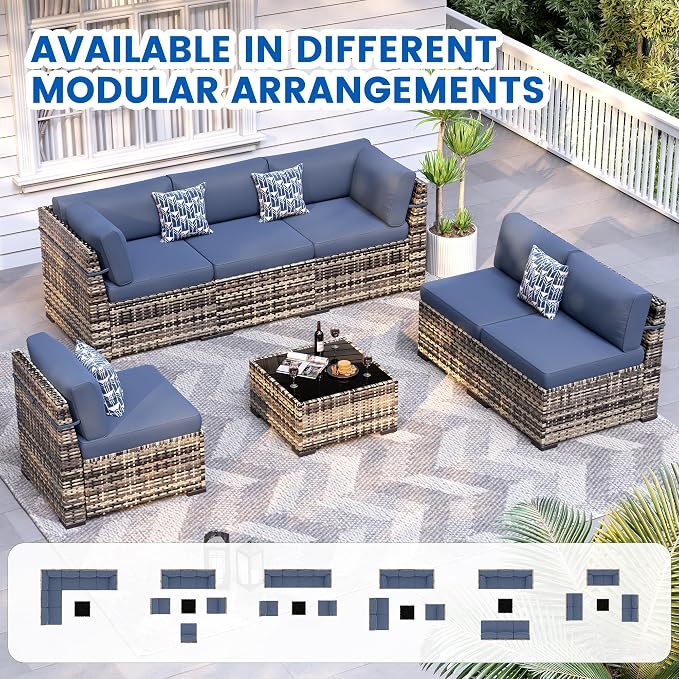Patio Furniture Sets, 7-Piece Outdoor Patio Furniture - Image 7