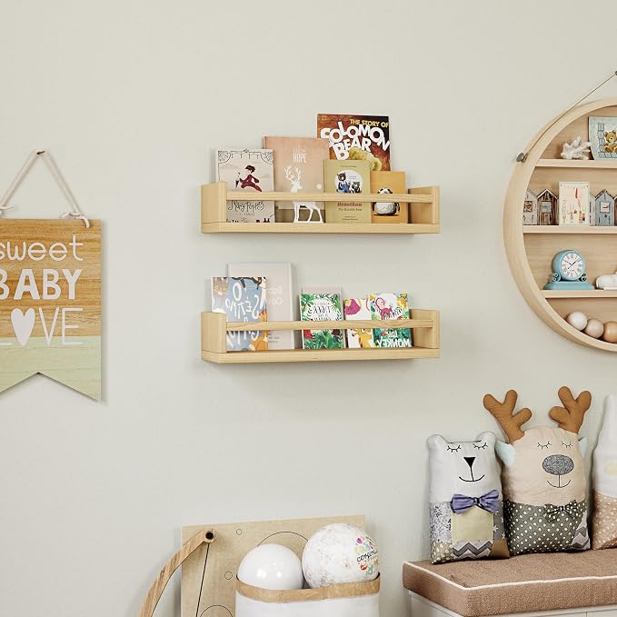 Onlysky Set of 4 Wall-Mounted Kid's Bookshelf - Image 4