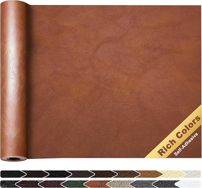 KING MOUNTAIN Leather Repair Patch, 16 x 60 Inches self Adhesive Leather Repair by ForABetterHomeLife