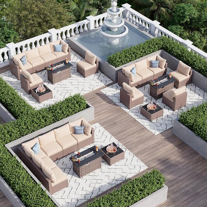Aoxun 8 Piece Patio Furniture Set - Image 3