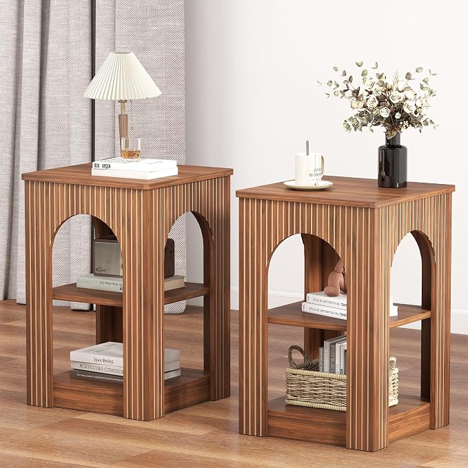weselon End Table Set of 2, Mid-Century Modern Side Table by WelcometoFurnitureSalon