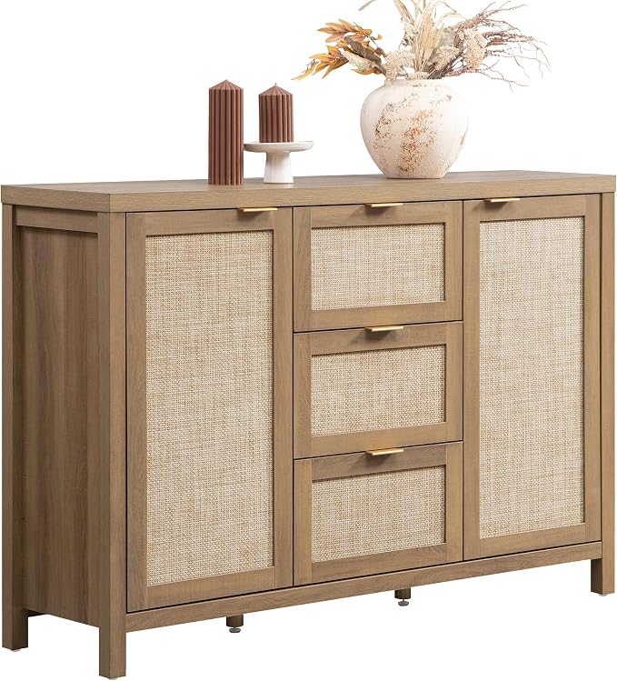 SICOTAS Rattan Sideboard Buffet Cabinet by SICOTAS