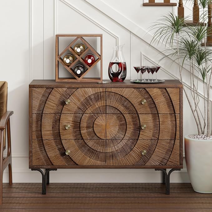 Aoikax Farmhouse 6-Drawer Dresser, Accent Wooden Chest of Drawers - Image 6
