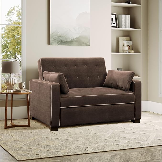 Serta Ainsley 72.6" Convertible Sleeper Sofa, Queen Size, Dreamcoil Comfort - Image 6