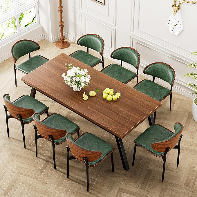 YaFiti Dining Chairs Set of 8, Dining Room and Kitchen Chairs, Mid Century by YaFiti