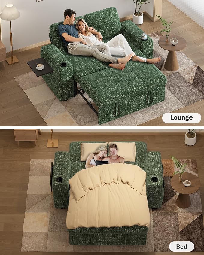 Vipbear 65" Loveseat Sleeper Sofa - Image 5