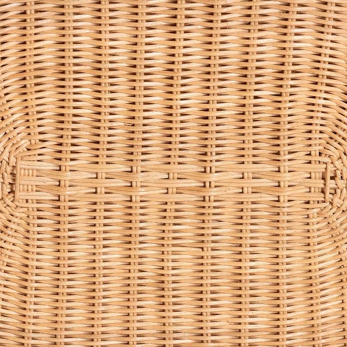 Bali & pari Elissa Bohemian Light Honey Rattan Elephant End Table - Image 8