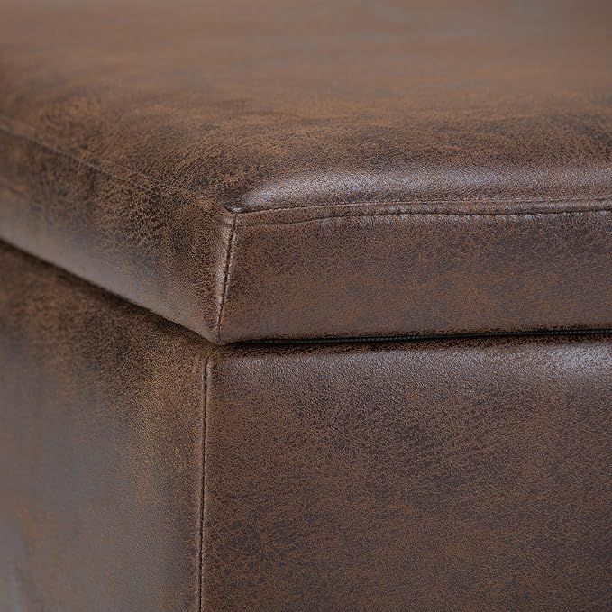 SIMPLIHOME Owen Coffee Table Storage Ottoman - Image 11