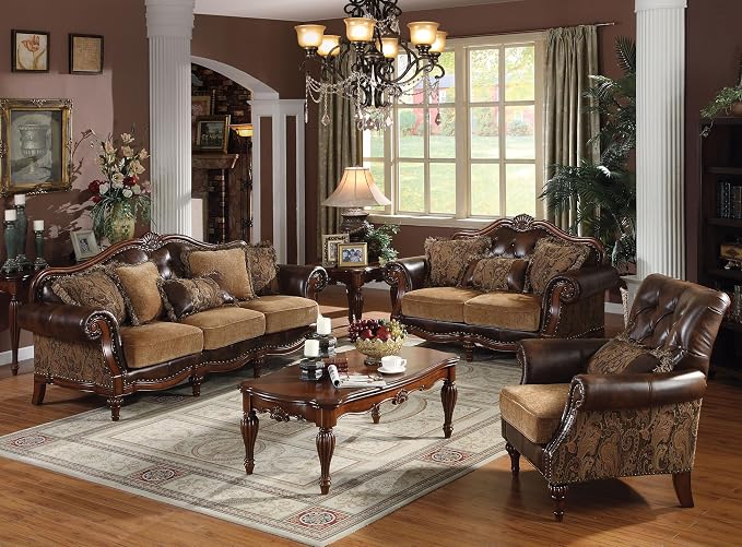 Brand 4-Piece Formal Living Room Set: Luxury Sofa, Single Chair and Coffee Table - Image 9