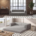 Garvee 78" Convertible Sleeper Sofa Bed, Plush Corduroy Futon Loveseat by Garvee