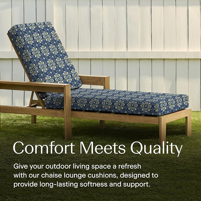 Honeycomb Outdoor Chaise Lounge Cushion - Image 3