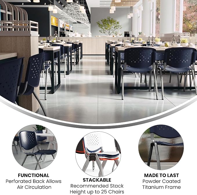 Flash Furniture Hercules Series Plastic Contoured Lobby Chairs - Image 4