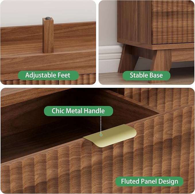 Xixini Fluted Dresser for Bedroom - Image 6