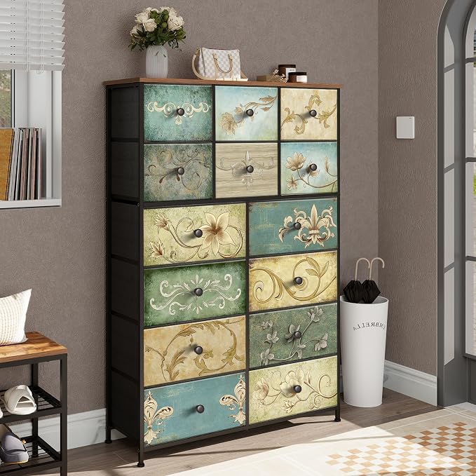 Tohomeor Dresser with Drawers for Bedroom Chest of Drawers Fabric Dresser for - Image 6