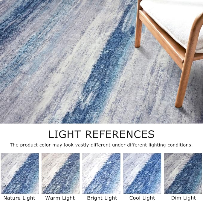 KOZYFLY 3x10 Ft Rug Modern Ombre Runner Rug - Image 4