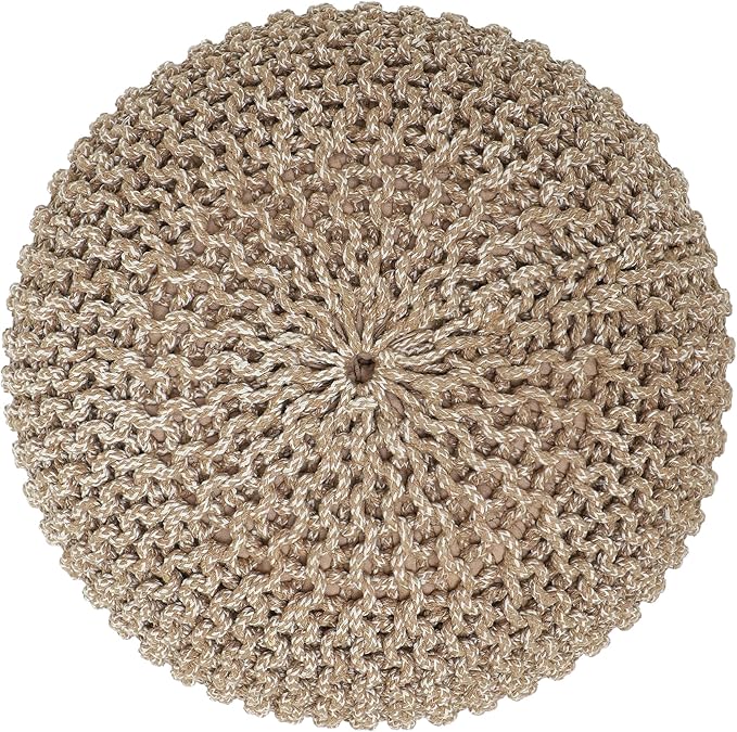 REDEARTH Round Pouf Ottoman - Image 6