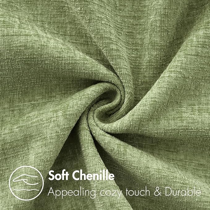 MIULEE Pack of 2 Couch Throw Pillow Covers 14x22 Inch Spring Soft Sage Green - Image 3