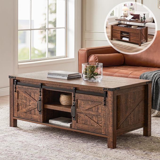 OKD 48" Farmhouse Lift Top Coffee Table by OKD
