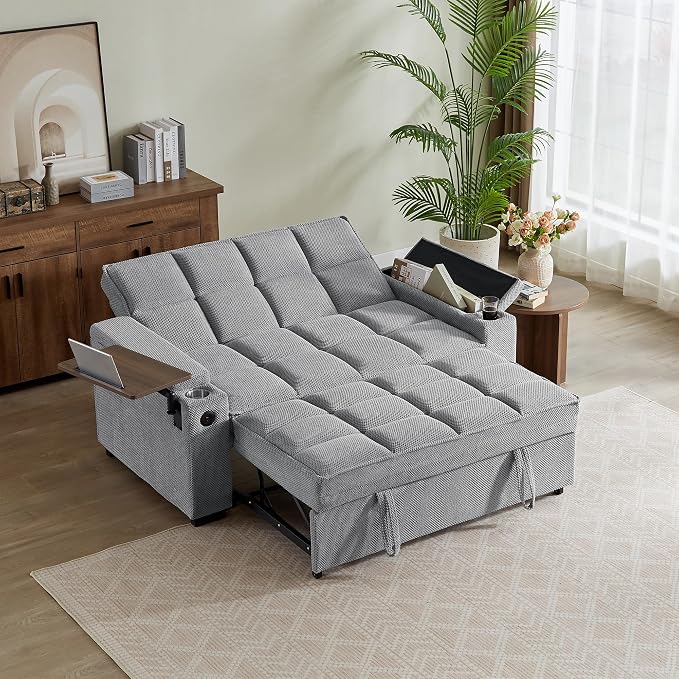 Auvsoce 65'' Chaise Lounge Chair Indoor, 3-in-1 Convertible Sofa Bed by Unknown