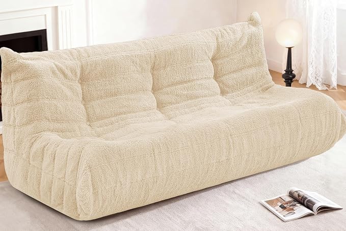 Bean Bag 3-Seater Chair Big Sofa Beanbag Chair by Cansunna