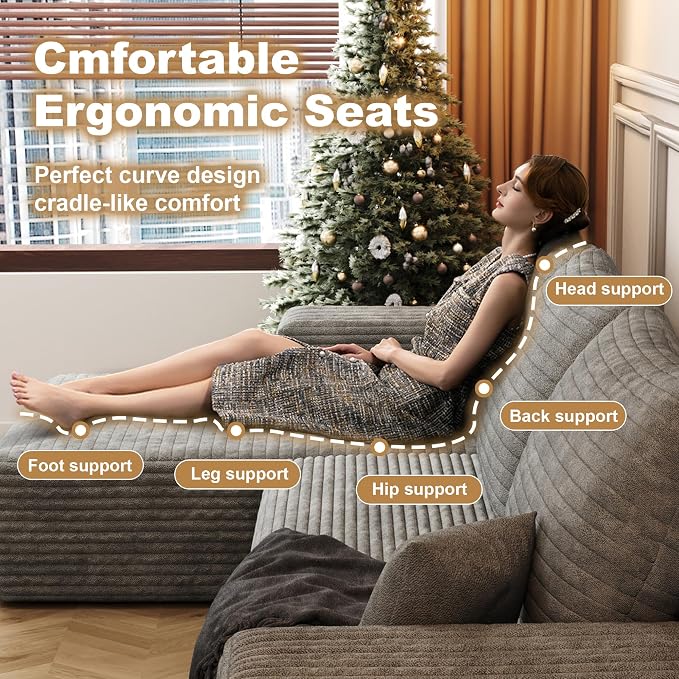 AUGOP 108" Sectional Couches for Living Room Modern Modular Sofa - Image 5