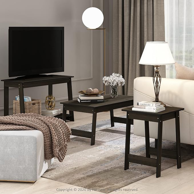 Furinno BEGINNING Side Table, Square Modern End Table - Image 2