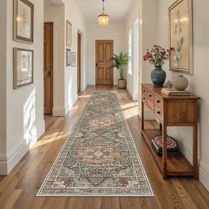 Hallway Runner Rug 2x12, Extra Long Washable Runner Rugs - Image 5