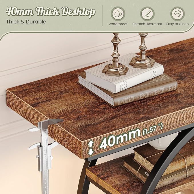 Huuger Modern Console Table, 41.3 Inch Sofa Table - Image 5
