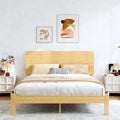 BOSRII 12in High Solid Bamboo Wood Platform Full Size Bed Frame by FORYOURBETTERSLEEP