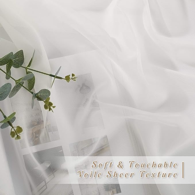 NICETOWN Sheer Window Curtains 72 inches Long - Image 5