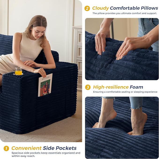 MAXYOYO 104" Modular Sectional Couch - Image 5