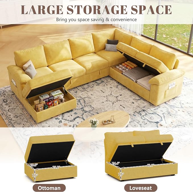 108 Inch Modular Sectional Sofa - Image 6