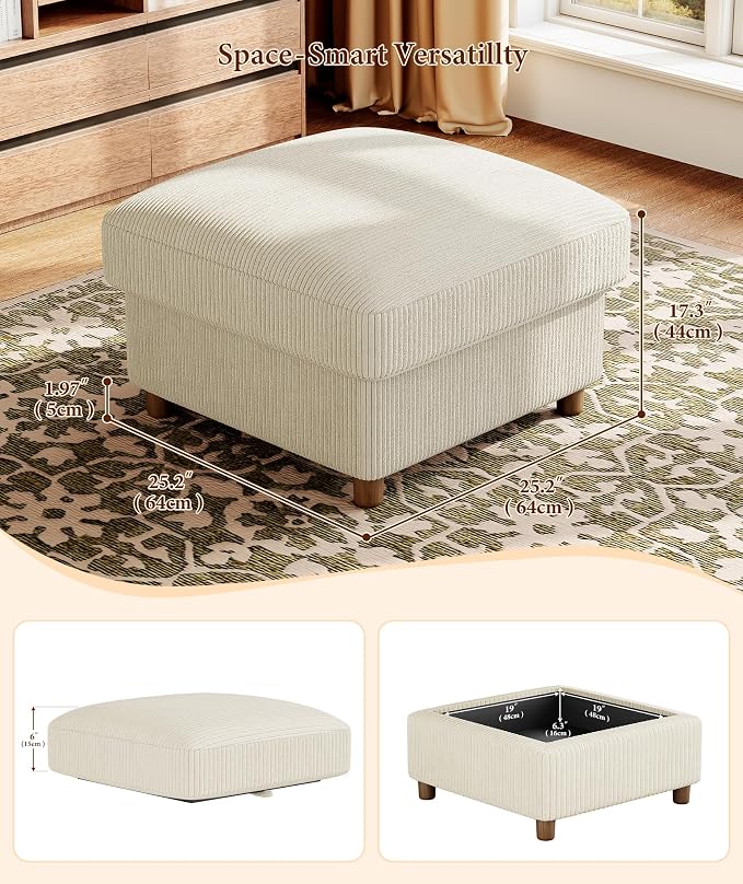 Kidirect 70in U Shaped Couch, Modular Sofa No Tool Assembly, Comfy Sectional - Image 6