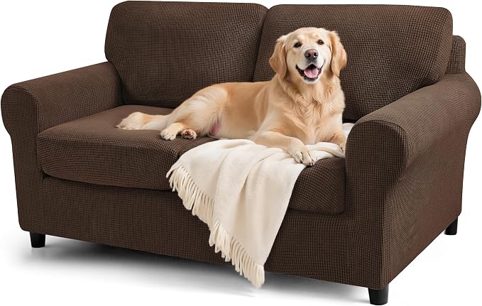 SUBRTEX 5 Pieces Stretch Sofa Slipcover Sets Couch Cover Sets Backrest Cushion by Subrtex