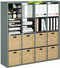 Furinno Cubicle Book Shelf, 16-Cube Bookshelf, Extra Thick Frame Reversible by Furinno-FitsYourSpaceFitsYourBudget