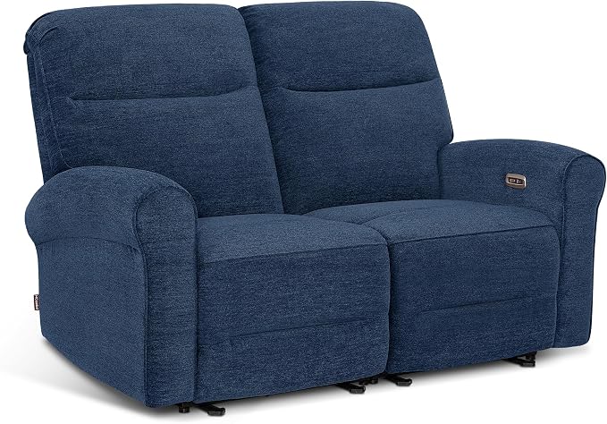 MCombo 64.6" Wall Hugger Power Loveseat Recliner Sofa by MCombo