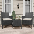 GarveeLife 3 Piece Patio Furniture Set, Rattan Outdoor Furniture by GarveeLife