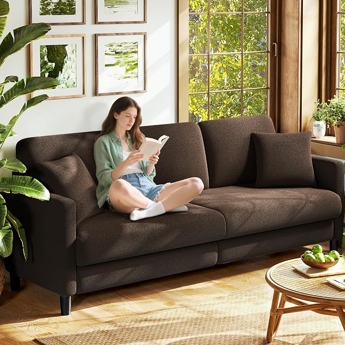 Welzona 83" Couches for Living Room, Teddy Sofa Couch, Comfy Sofas for Living by WelzonaDirect