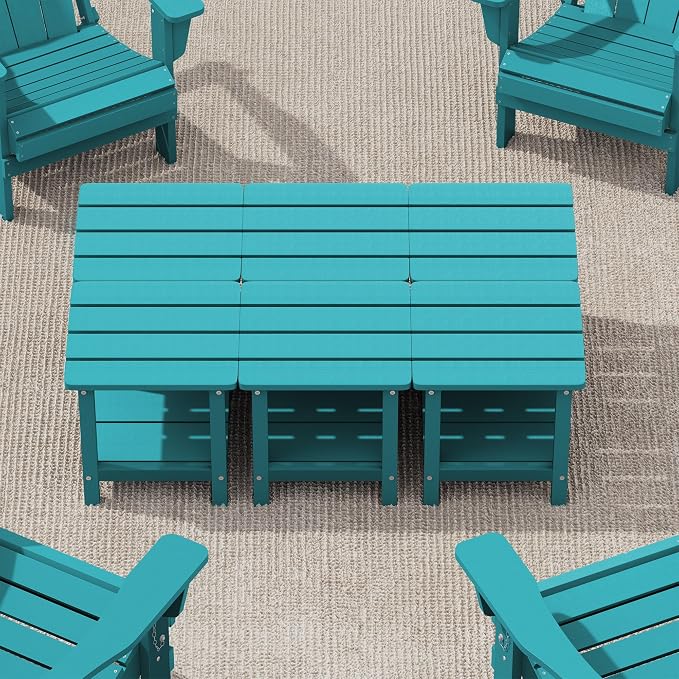 SERWALL Double Adirondack Side Table End Table Set of 6- Tiffany by SERWALL