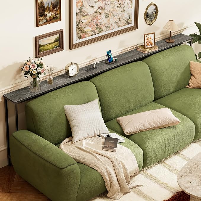SUPERJARE 102.4 Inch Sofa Table - Image 7