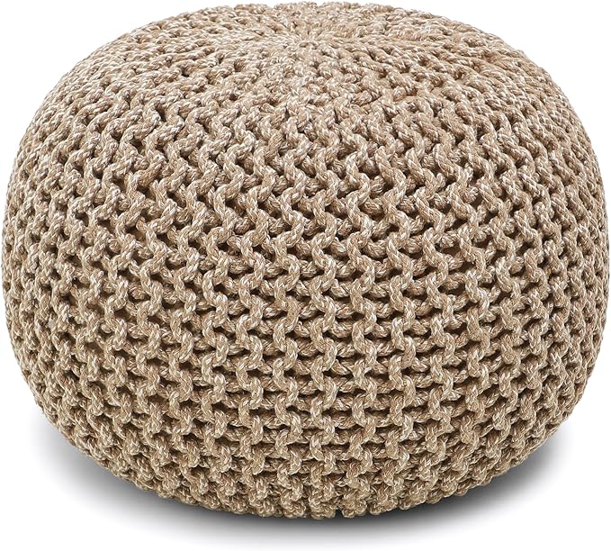 REDEARTH Round Pouf Ottoman by REDEARTH