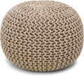 REDEARTH Round Pouf Ottoman by REDEARTH