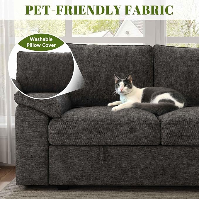 108 Inch Sectional Sleeper Sofa - Image 8
