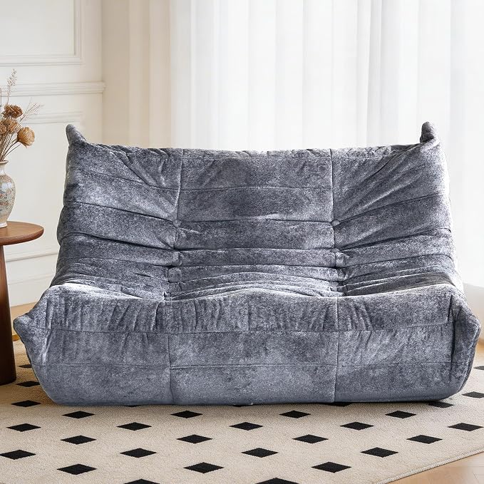 Bean Bag Chair, 2 Seater Lazy Bean Bag Sofa Memory Foam Couch, Giant Bean Bag - Image 6