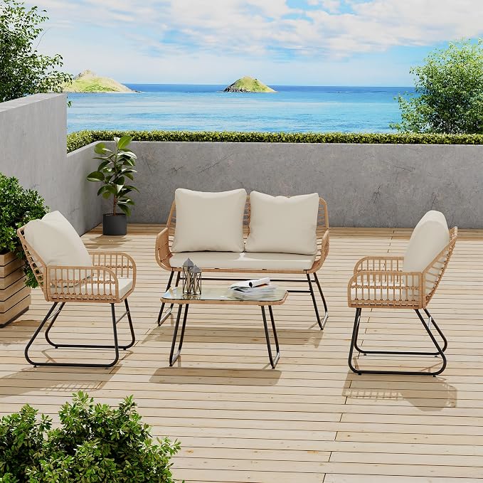 LEX CRAFT 4-Piece Outdoor Patio Furniture Set - Image 5
