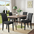 Welzona Upholstered Dining Chairs Set of 4, Button Tufted Parsons Dining Chair by WelzonaDirect